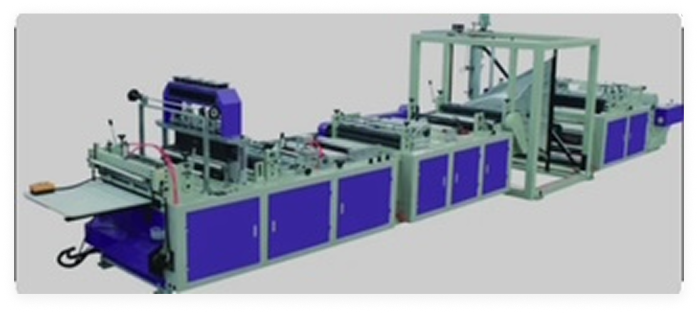 "Automatic vacuum bag making machine for custom packaging production at PlastVac"
