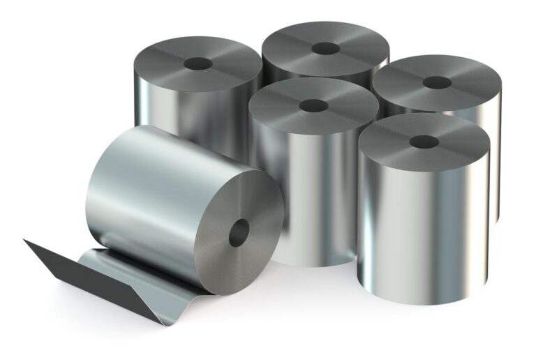 "Industrial aluminum foil rolls for vacuum packaging and food sealing - Plastvac packaging materials"